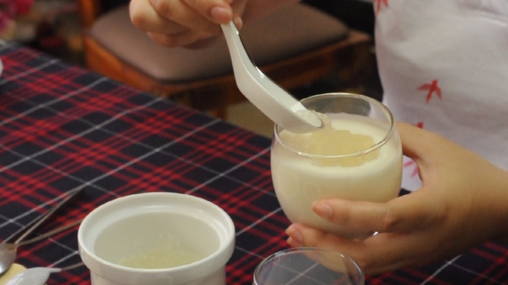 Sữa chua yến sào (Yaourt yến sào) bước 2